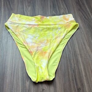 Aerie Tie Dye High Cut Cheeky Bikini Bottom